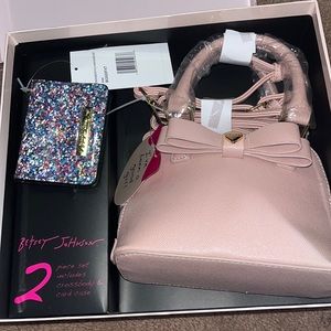 Betsey Johnson crossbody and card holder